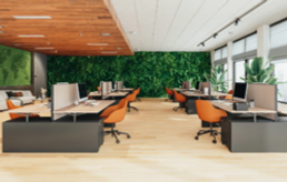 DeskOrangeChairs